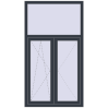 Pricing Tilt-and-Turn 1000x1800 mm REHAU OPTIMUM EURO-DESIGN 70 ANTHRACITE_GREY_STRUKTURAL external