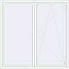 Pricing Tilt-and-Turn 2000x2000 mm KORSA ALU STANDARD 72