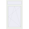Pricing Tilt-and-Turn 1000x1800 mm REHAU BRILLANT DESIGN RAL 9016 Traffic white two-sided