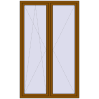 Pricing Tilt-and-Turn 1400x2300 mm REHAU ENERGY-SAVING SYNEGO MD GOLDEN OAK two-sided