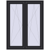 Ustalenie cen Okna skrzydłowe 1050x1400 mm REHAU ENERGY-SAVING SYNEGO MD BLACK_ULTI-MATT dwustronny
