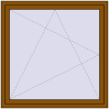 Pricing Tilt-and-Turn 1300x1250 mm REHAU OPTIMUM EURO-DESIGN 70 GOLDEN OAK two-sided