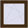 Pricing Tilt-and-Turn 860x860 mm REHAU OPTIMUM EURO-DESIGN 70 DARK_OAK external