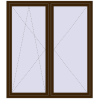 Pricing Tilt-and-Turn 1600x1800 mm REHAU ENERGY-SAVING SYNEGO MD DARK_OAK two-sided