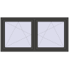 Ustalenie cen Okna skrzydłowe 1740x830 mm REHAU ENERGY-SAVING SYNEGO MD BASALT_GREY zewnętrzny