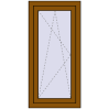 Pricing Tilt-and-Turn 550x1130 mm REHAU OPTIMUM EURO-DESIGN 70 GOLDEN OAK two-sided