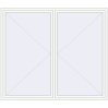 Pricing Tilt-and-Turn 2400x2100 mm REHAU OPTIMUM EURO-DESIGN 70 RAL 9016 Traffic white two-sided