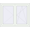 Pricing Tilt-and-Turn 1140x900 mm REHAU ENERGY-SAVING SYNEGO MD RAL 9016 Traffic white two-sided