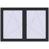 Pricing Tilt-and-Turn 1770x1235 mm REHAU ENERGY-SAVING SYNEGO MD BLACK_ULTI-MATT two-sided