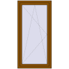 Pricing Tilt-and-Turn 800x1600 mm REHAU OPTIMUM EURO-DESIGN 70 GOLDEN OAK two-sided