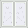 Pricing Tilt-and-Turn 1100x1100 mm REHAU OPTIMUM EURO-DESIGN 70 RAL 9016 Traffic white two-sided
