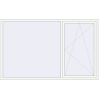 Pricing Tilt-and-Turn 2400x1500 mm REHAU OPTIMUM EURO-DESIGN 70 RAL 9016 Traffic white two-sided