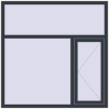 Pricing Tilt-and-Turn 1500x1500 mm REHAU OPTIMUM EURO-DESIGN 70 ANTHRACITE_GREY_STRUKTURAL external