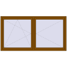 Ustalenie cen Okna skrzydłowe 2100x1100 mm REHAU OPTIMUM EURO-DESIGN 70 GOLDEN OAK dwustronny
