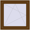Ustalenie cen Okna skrzydłowe 860x860 mm REHAU OPTIMUM EURO-DESIGN 70 WALNUT zewnętrzny