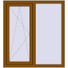 Ustalenie cen Okna skrzydłowe 1050x1200 mm CLASICTHERM 70 GOLDEN OAK dwustronny