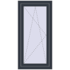 Pricing Tilt-and-Turn 600x1150 mm REHAU OPTIMUM EURO-DESIGN 70 ANTHRACITE_GREY_STRUKTURAL two-sided