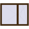 Pricing Tilt-and-Turn 1800x1420 mm REHAU OPTIMUM EURO-DESIGN 70 DARK_OAK two-sided