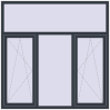 Pricing Tilt-and-Turn 1800x1800 mm REHAU OPTIMUM EURO-DESIGN 70 ANTHRACITE_GREY_STRUKTURAL external