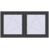 Ustalenie cen Okna skrzydłowe 1560x830 mm REHAU ENERGY-SAVING SYNEGO MD BASALT_GREY zewnętrzny