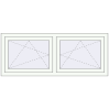 Pricing Tilt-and-Turn 1500x600 mm REHAU OPTIMUM EURO-DESIGN 70 RAL 9016 Traffic white two-sided