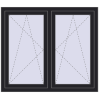 Ustalenie cen Okna skrzydłowe 1275x1100 mm REHAU ENERGY-SAVING SYNEGO MD BLACK_ULTI-MATT dwustronny