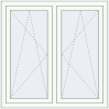 Pricing Tilt-and-Turn 1150x1150 mm REHAU OPTIMUM EURO-DESIGN 70 RAL 9016 Traffic white two-sided