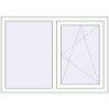 Pricing Tilt-and-Turn 1240x880 mm REHAU OPTIMUM EURO-DESIGN 70 RAL 9016 Traffic white two-sided