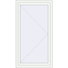 Pricing Tilt-and-Turn 876x1600 mm REHAU ENERGY-SAVING SYNEGO MD RAL 9016 Traffic white two-sided
