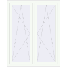 Pricing Tilt-and-Turn 1230x1500 mm REHAU OPTIMUM EURO-DESIGN 70 RAL 9016 Traffic white two-sided