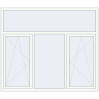 Pricing Tilt-and-Turn 2100x1800 mm REHAU OPTIMUM EURO-DESIGN 70 RAL 9016 Traffic white two-sided