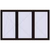 Ustalenie cen Okna skrzydłowe 2600x1600 mm REHAU OPTIMUM EURO-DESIGN 70 BLACK_BROWN dwustronny