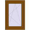 Pricing Tilt-and-Turn 600x900 mm REHAU OPTIMUM EURO-DESIGN 70 GOLDEN OAK two-sided