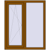 Pricing Tilt-and-Turn 1000x1200 mm REHAU OPTIMUM EURO-DESIGN 70 GOLDEN OAK two-sided