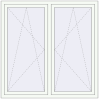Pricing Tilt-and-Turn 1500x1500 mm REHAU BRILLANT DESIGN RAL 9016 Traffic white two-sided
