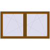 Pricing Tilt-and-Turn 2230x1230 mm REHAU ENERGY-SAVING SYNEGO MD GOLDEN OAK two-sided