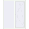 Pricing Tilt-and-Turn 1800x2300 mm REHAU OPTIMUM EURO-DESIGN 70 RAL 9016 Traffic white two-sided