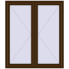 Pricing Tilt-and-Turn 1300x1500 mm REHAU OPTIMUM EURO-DESIGN 70 DARK_OAK two-sided