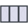 Pricing Tilt-and-Turn 2400x1500 mm REHAU OPTIMUM EURO-DESIGN 70 ANTHRACITE_GREY_STRUKTURAL external
