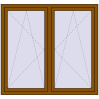 Pricing Tilt-and-Turn 1500x1400 mm REHAU OPTIMUM EURO-DESIGN 70 GOLDEN OAK two-sided