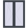 Pricing Tilt-and-Turn 1180x1500 mm REHAU OPTIMUM EURO-DESIGN 70 ANTHRACITE_GREY_STRUKTURAL external