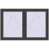 Ustalenie cen Okna skrzydłowe 1815x1145 mm REHAU ENERGY-SAVING SYNEGO MD BASALT_GREY zewnętrzny