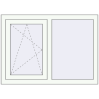 Pricing Tilt-and-Turn 1050x750 mm REHAU OPTIMUM EURO-DESIGN 70 RAL 9016 Traffic white two-sided