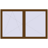 Pricing Tilt-and-Turn 2400x1500 mm REHAU ENERGY-SAVING SYNEGO MD WALNUT external