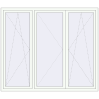 Pricing Tilt-and-Turn 2100x1800 mm REHAU ENERGY-SAVING SYNEGO MD RAL 9016 Traffic white two-sided