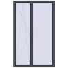 Pricing Tilt-and-Turn 1500x2400 mm REHAU ENERGY-SAVING SYNEGO MD ANTHRACITE_GREY_STRUKTURAL two-sided