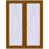 Pricing Tilt-and-Turn 1300x1700 mm REHAU ENERGY-SAVING SYNEGO MD GOLDEN OAK external