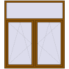 Pricing Tilt-and-Turn 1600x1800 mm REHAU OPTIMUM EURO-DESIGN 70 GOLDEN OAK external