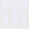 Pricing Tilt-and-Turn 1800x1800 mm ALU STANDARD 72 RAL 9016 Traffic white two-sided