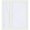 Pricing Tilt-and-Turn 1480x1660 mm REHAU OPTIMUM EURO-DESIGN 70 RAL 9016 Traffic white two-sided